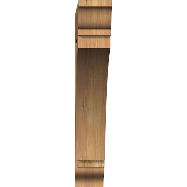 Thorton Traditional Rough Sawn Bracket, Western Red Cedar, 4W X 24D X 24H